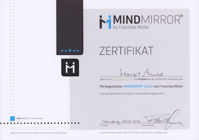 MindMirror-Zertifikat Margit Arnold - Rock your dreams